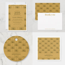 Mustard Palm Botanical Bridal Shower Decorations