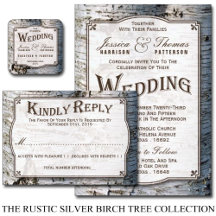 The Rustic Silver Birch Tree Wedding Collection
