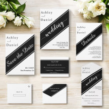 Modern Black And White Stylish Wedding Collection