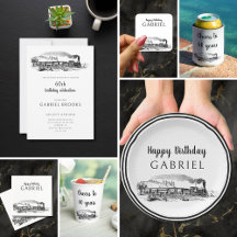 Vintage Steam Train Birthday Party