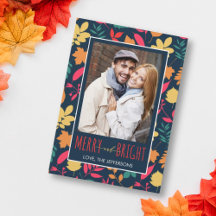 Merry and Bright Autumn Leaf Pattern