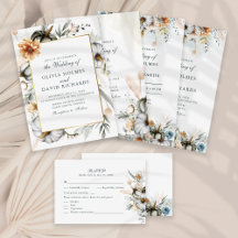 Pumpkin and Wildflowers Wedding Collection