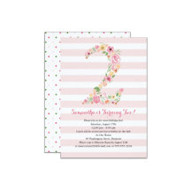 Watercolor Florals Two 2nd Birthday