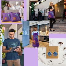 Graphic Blue Bird and Bird of Paradise