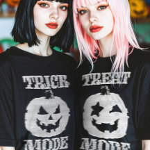 Trick or Treat Mode Glitchy TV Design Collection