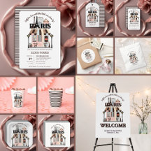 Paris Eiffel in Love French Cafe Baby Shower