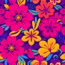 Colorful Blooms-Dopamine Style-Retro Flowers