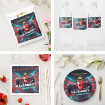 Red Grand Prix Racing Car Birthday - Collection