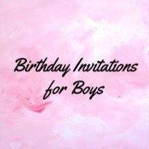 Birthday Invitations for Boys