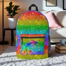 Glitter Rainbow Unicorn Back to School Collection