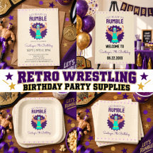 Wrestling Birthday Party Favors