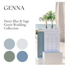 Genna • Dusty Blue & Sage Green Wedding Collection
