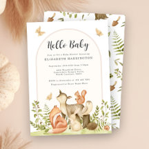 Woodland Animals Baby Shower Collection