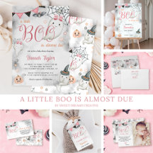 A Little Boo is Almost Due Girl's Baby Shower