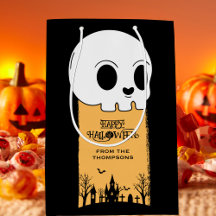 Skeleton Skull Graveyard Black Gothic Halloween