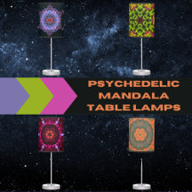 Psychedelic Mandala Table Lamps