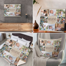 Photo Collage with Believe be Happy Design