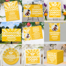 Retro Sunshine Graduation Party Collection