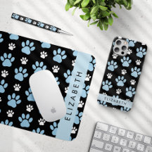 Blue and White Paws - Home Decor Collection