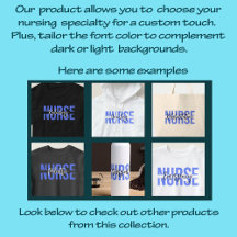 Simple Nurse Custom Text Specialty