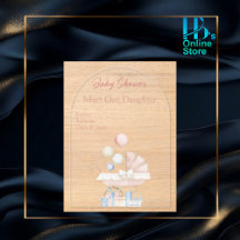  Baby Shower Invitation Cards - Girls