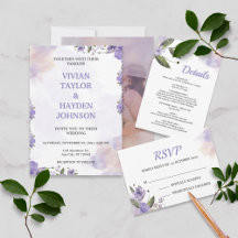 Sweet Purple Floral Wedding