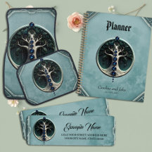 Harmony in teal, Mystical Tree of Life.