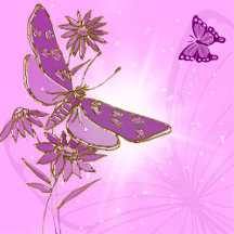 Pink Dragonfly Butterfly Birthday Party Collection