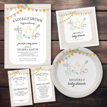 Locally Grown Baby   Farmers Market Baby Shower