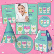 Spa llama, pajama llama party