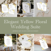 Elegant Yellow Floral Wedding Collection
