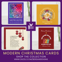 Modern Stylish Christian Christmas Cards