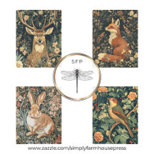 Vintage Cottage Core William Morris Style Wall Art