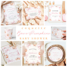 Coquette Bows & Pumpkins Baby Shower