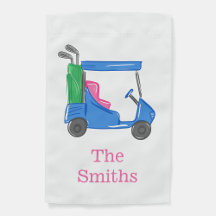 Preppy Blue Golf Cart