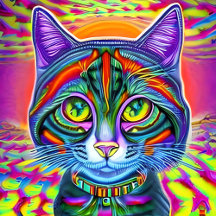 Psychedelic Mystical Cats