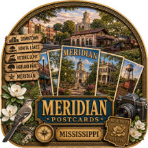 Meridian Mississippi Postcards/Gifts