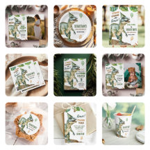 Jungle Dinosaur T Rex Birthday Party