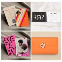 Retro Typography 70s 80s Stripes Wedding