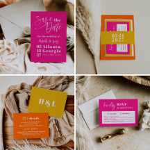 Modern Colorful Wedding Collection   FALLON