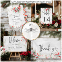 Rustic Winter Holly & Pine Wedding