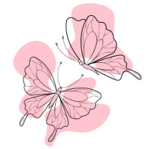 Elegant Modern Minimal Butterflies