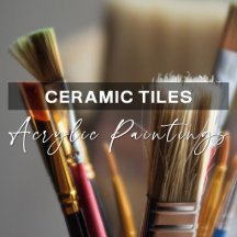 Ceramic Tiles Of Acrylic Paintings