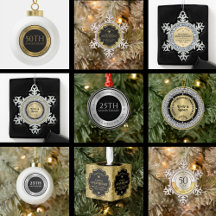 Wedding Anniversary Christmas Ornaments Collection