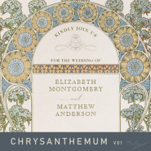 Chrysanthemum v01 - Vintage Art Nouveau