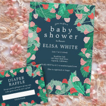 Raspberry Patch Cute Custom Baby Shower