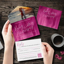 All in one wedding anniversary invitations