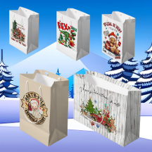 Festive Christmas Gift Bags