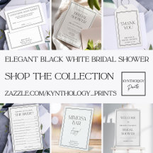 Classic Elegant Black & White Bridal Shower