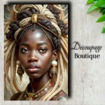 African Tribal Art Decoupage Tissue Paper